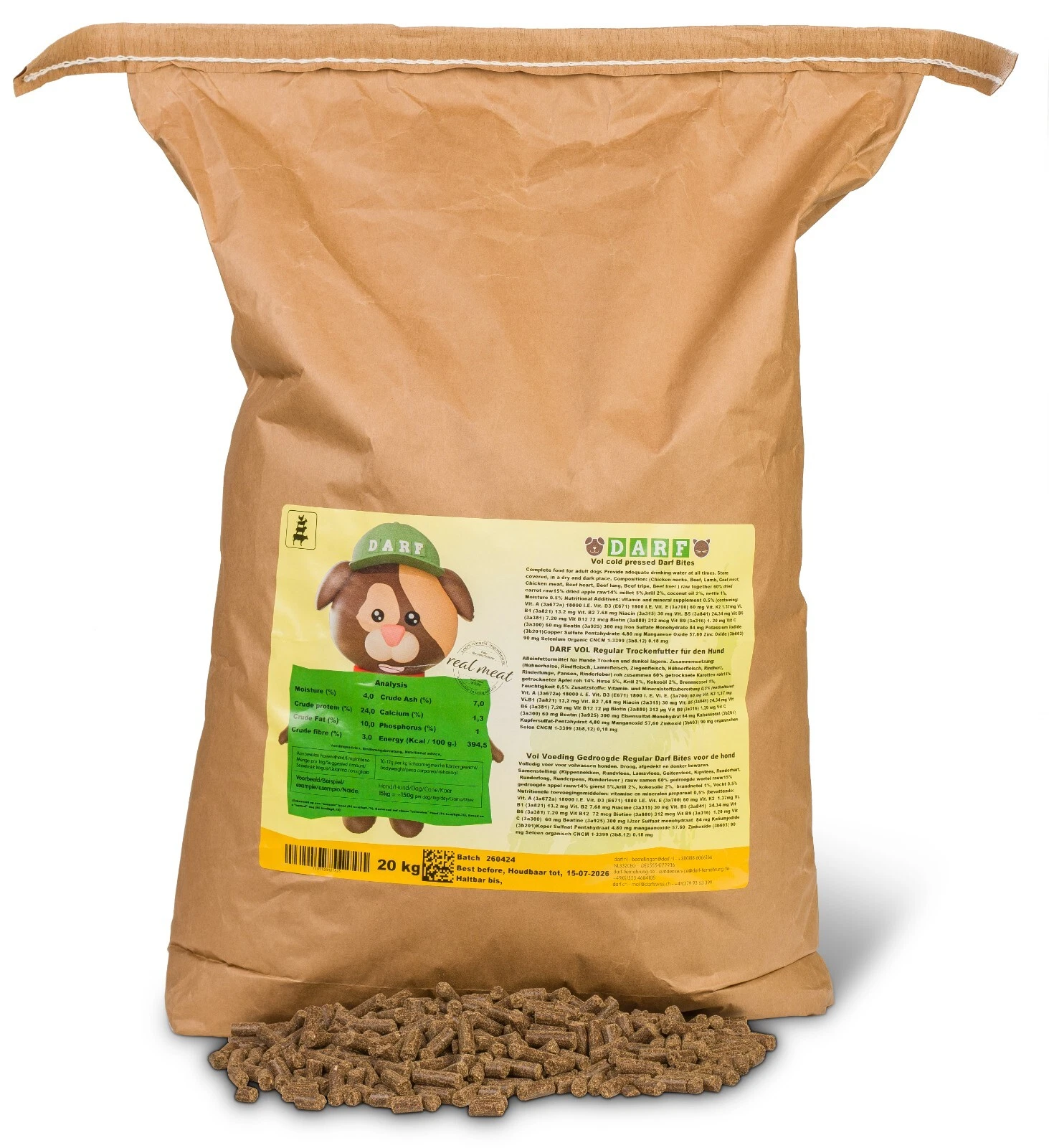 Darf Complete Dry Dog Food - Regular
Opens in a new window or tab