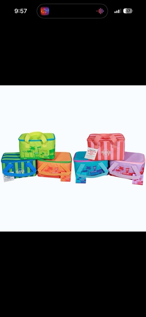 Trader Joes 2026 Mini Insulated Tote Summer Fun Lunch Bag Sold