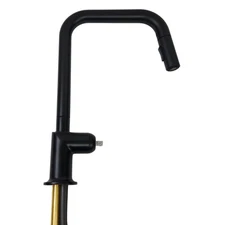 Brizo 63065LF-BLLHP Odin Kitchen Faucet with Square Spout, No Handle-Matte Black