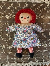 Vintage Raggedy Ann Doll Knickerbocker 12  I Love You Heart On Chest