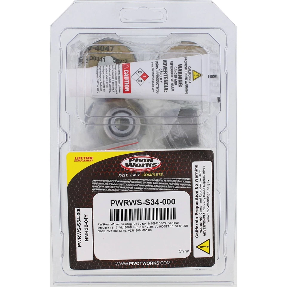 New Pivot Works Wheel Bearing Kit PWRWS-S34-000 For Suzuki VL1500 Intruder 2017 Foto 4 de 4