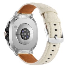 Lychee Pattern Genuine Leather Band For Samsung Galaxy Watch 8/8 Classic 46/40mm