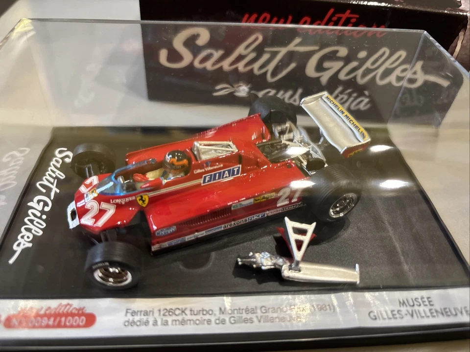 Brumm S07/27 Ferrari 126ck Turbo Montreal Gp 1981 Villeneuve #27 Museo Canada - Immagine 3 di 4