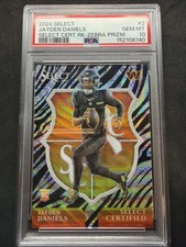 2024 Panini Select - Concourse Jayden Daniels #26 Zebra Prizm (RC)
