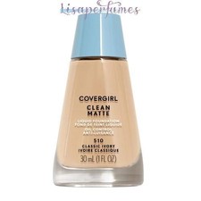 Covergirl Clean Matte Liquid Foundation 510 Classic Ivory 1oz / 30ml