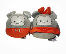 Disney 100 Squishmallows Mickey Mouse Minnie Mouse Plush Toy Set NWT Set of 2