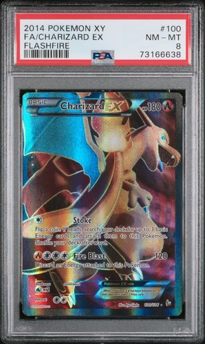 Charizard-EX graded PSA 8 for sale on eBay