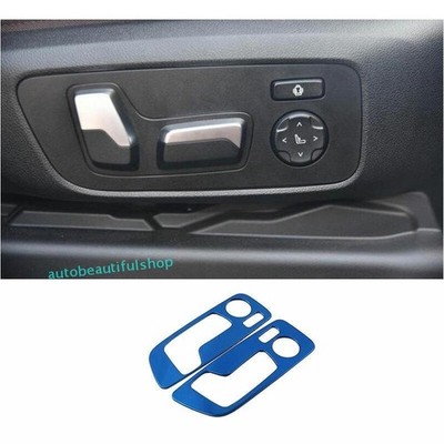 For BMW X3 G01 X4 G02 18-2021 Blue Steel Seat Button Handle Panel Cover Trim