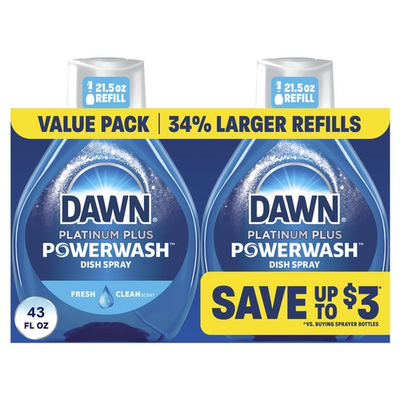 #ad Dawn Powerwash Fresh Dish Spray Liquid Soap 43 Fl Oz Pack of 1 $14.40