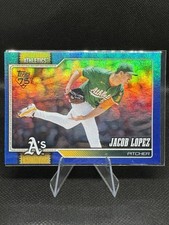 2026 Topps Series 1 - Jacob Lopez #76 - Blue Rainbow Foil  039/150 Athletics