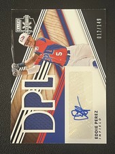 Eddie Perez 2020 Panini Elite Extra Edition DPL Black Patch Auto /149