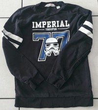 Star Wars Kinder Pullover Grau Schwarz - Offiziell Lizenziert Größe 134-164