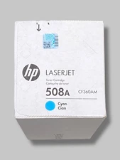 HP 508A CF361A Cyan Toner Cartridge – OEM Genuine – New for M552 M553 Series