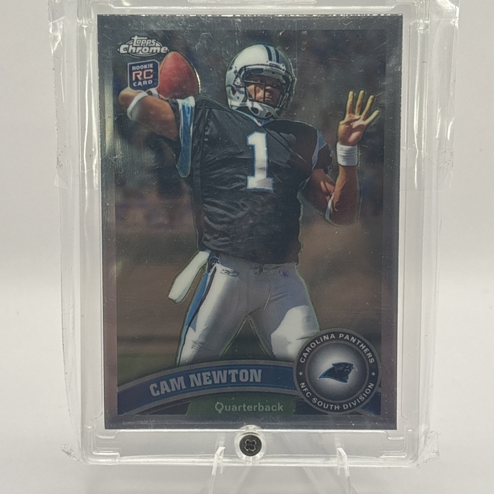 2011 Topps Chrome Football Base #1: Cam Newton Base Rookie Card