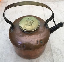 RARE ANTIQUE G.W S&S COPPER & BRASS PICNIC KETTLE BROAD ARROW MARK BOER WAR WWl