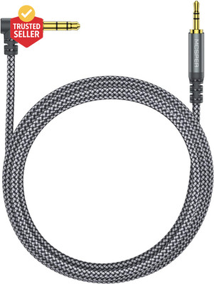 3.5Mm to 2.5Mm Aux Audio Cable (6.6FT), 90 Degree Right Cord Compatible with Bos