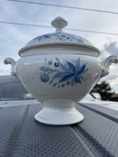 Rare Antique Porcelain Sugar / Soup / Vegetable Bowl ( Bowl & Lid ). No Reserve!