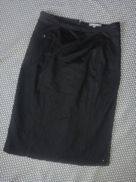 Women Laura Ashley Skirt Black 38 / M / 46 #A3LC