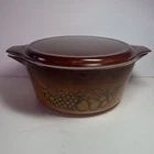 Vintage Pyrex Old Orchard 2 1/2 Qt 475-B With Lid