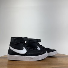 Little Kids Nike Blazer Mid '77 PS Black White Leather Casual Sneakers Size 12.5