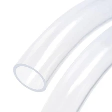 PVC Transparent Vinyl Pipe Tubing 50mm ID 58mm OD 1m Flexible Lightweight
