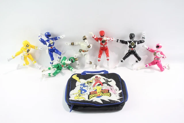 Mighty Morphin Power Rangers Action Figure Bandai Set W/ Bag