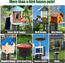 Max 88" inch Height Metal Standing Holder for Bird house nest Anchor Strong base