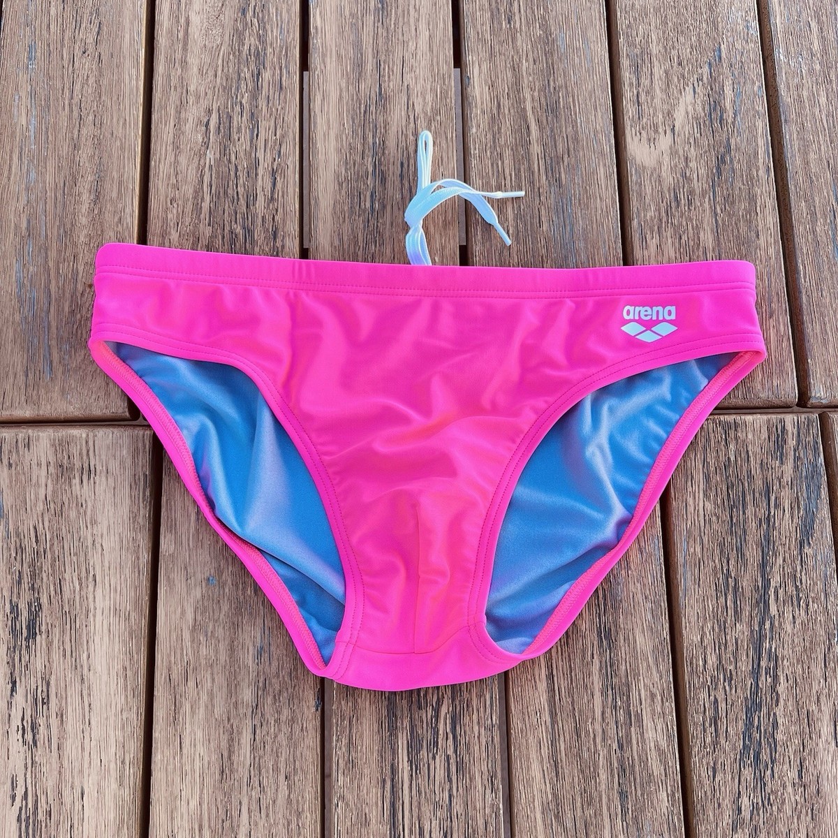 Arena men Pink Swim Brief bikini swimwear swimsuit size 32 34 36