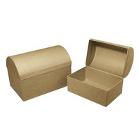 Pappmaché Schatztruhe Rot 18X12X12,5 Cm Rayher Fsc Zertifiziert Aufbewahrung