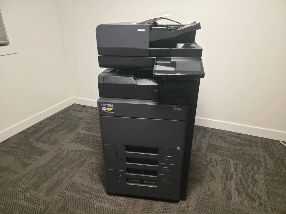 Kyocera TaskAlfa 5053ci MFP Printer w/ PF-7110 Feeder & DF-7120 Finisher - Image 4 of 4