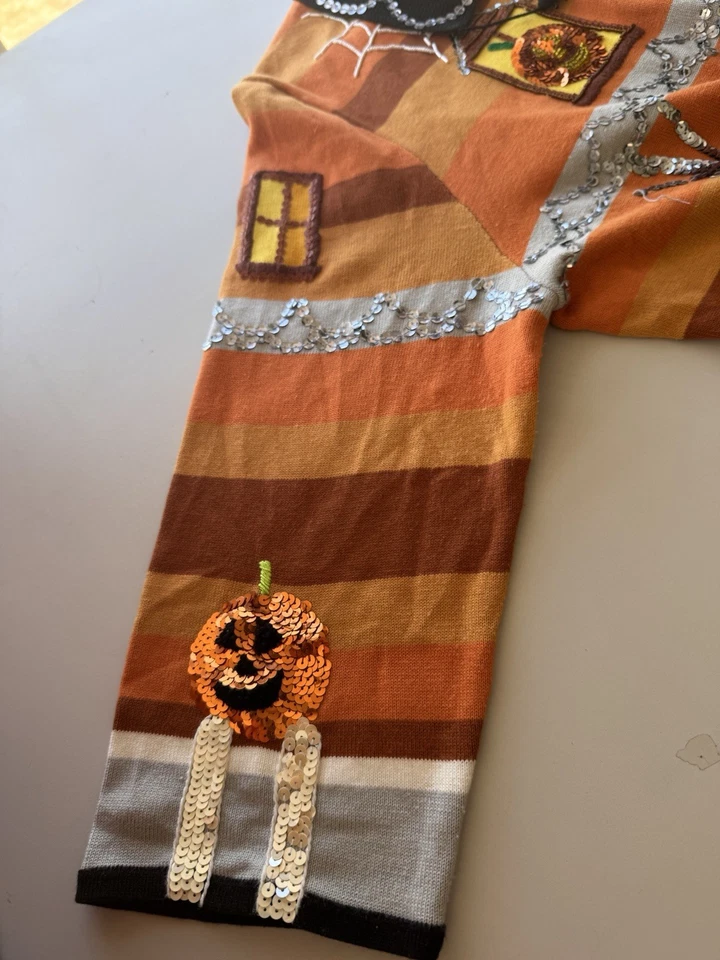 Suéter cárdigan vintage de Halloween de Michael Simon ~ grande para mujer Foto 4 de 4