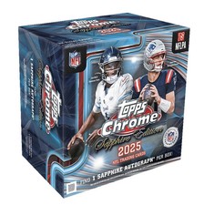 PYT #4896 - 10x 2025 Chrome Sapphire Football Full Case!