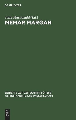 Memar Marqah by John MacDonald - 9783112421475
