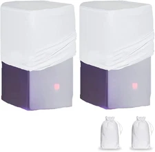 White 10"/12"/15" PA DJ Speaker Cover Scrim 2PCS Stretchy Speaker Cover for Wedd