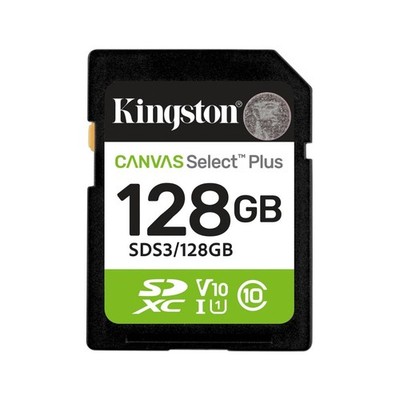 Kingston Canvas Select Plus 128GB SDXC Karte 150MB/s C10 UHS-I U1 V10 (SDS3/128GB