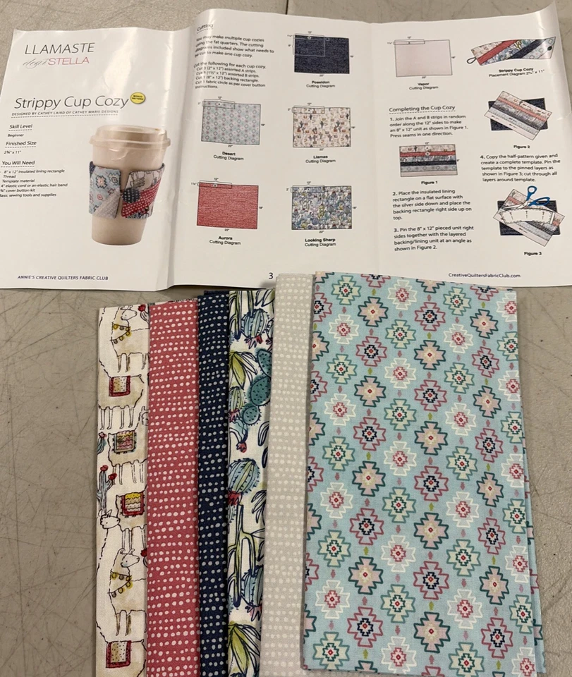 Tela Edredón Creativo Annie's + Patrón Llamaste Colección FQ098 Nuevo Foto 2 de 4