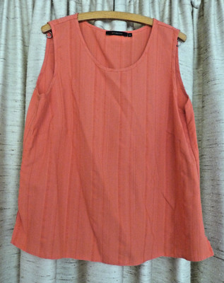 TOP Shirt ärmellos von FABIANI Gr. 44 orangerot  (Maße siehe Beschreibung)