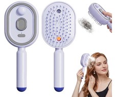 2026 Electric Spray Hair Brush Air Cushion Massage Comb Anti-Static Purple