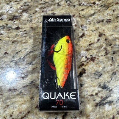 6th sense Lure quake 70 sinking lipless crankbait 2 3/4'' 5/8oz tiger-treuse New
