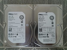 Dell EMC Exos 7E8 3.5 SATA Enterprise 1TB HDD - Low Power On Time - Lot of 2