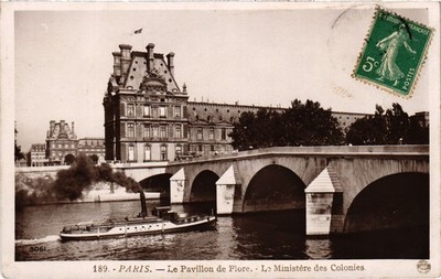 CPA PARIS Louvre Pavillon de Flore Ministerium für Kolonien (1394038)