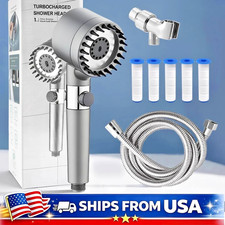 High Pressure Shower Head, Handheld shower head with 5 Filters,1.5m hose