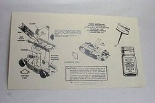 MODEL MOTORING SLOT CAR OILING INSTRUCTIONS