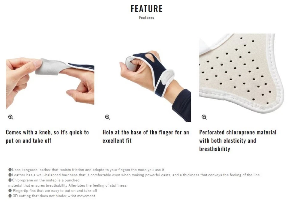 Shimano GL-042C Index Finger Guard Protector Size L Black (6929) - Image 4 of 4