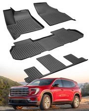 CreekT Floor Mats for GMC Acadia 2024 2025 Only for 7 Seats Captain's Chairs...