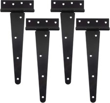Heavy Duty T Hinge Tee Hinge T Strap Hinge Shed Hinge Gate Hinge 10 Inch 4 pcs