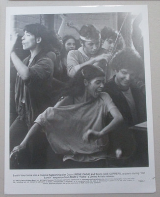 PRESS PROMO PHOTO 1980 MOVIE FAME IRENE CARA & LEE CURRERI B&W 8X10 W269