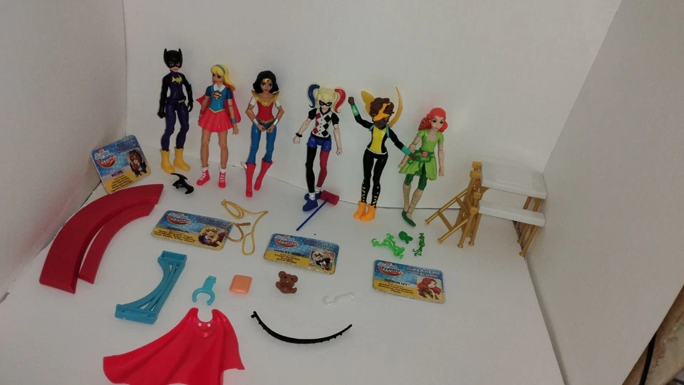 Huge Mattel DC Comics Super Hero Girls Lot, With 6" Action Figures + Accessories - Image 2 of 4