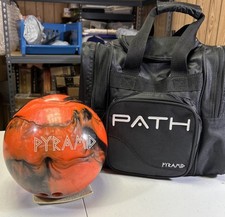 Pyramid Path Orange/Black Bowling Ball And Pyramid 4 Pocket Carrying Bag