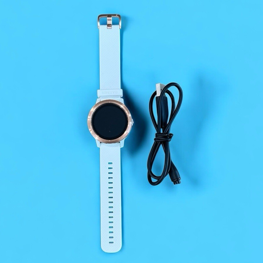 Garmin Vivoactive 3 GPS Smartwatch White/Rose Gold (For Parts or Repair ONLY)